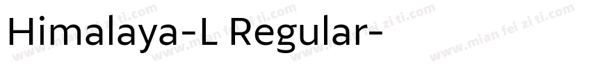 Himalaya-L Regular字体转换